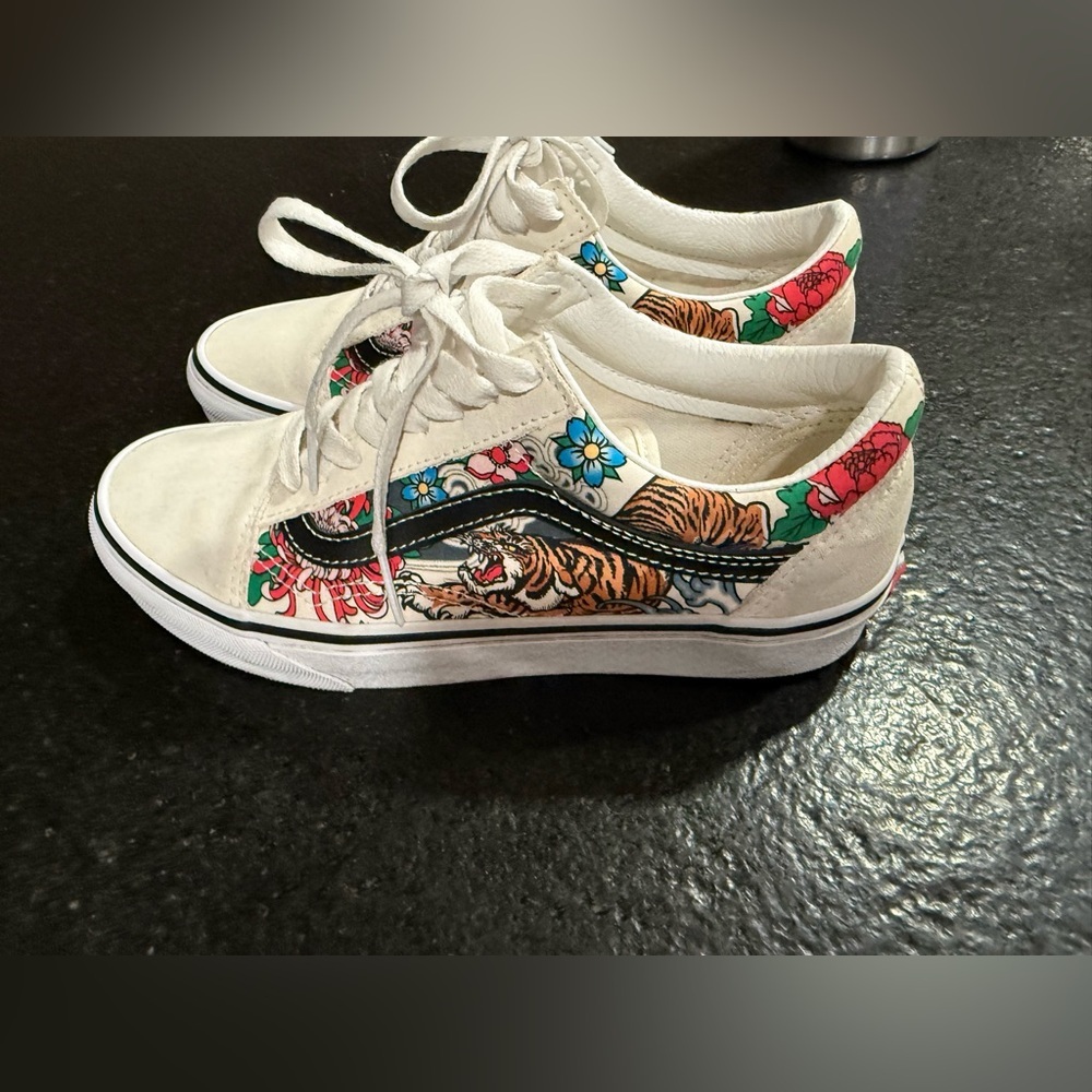 Vans Old Skool ‘Tiger Floral’ – Multi / True White (8) - Picture 7 of 13